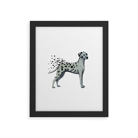 Coco de Paris Dalmatian in the storm Framed Art Print