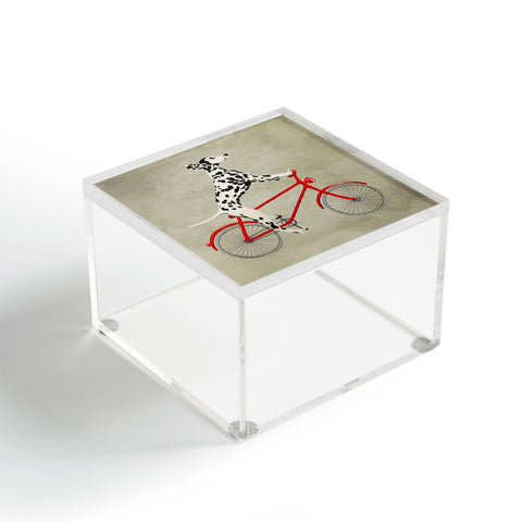 Coco de Paris Dalmatian on bicycle Acrylic Box