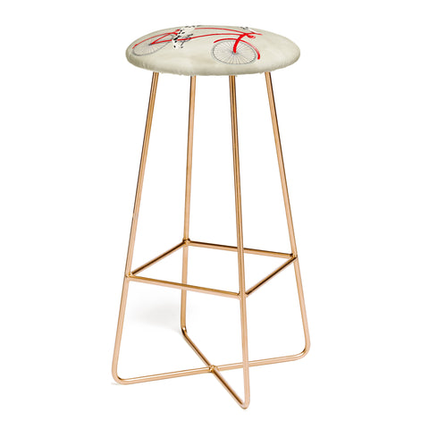 Coco de Paris Dalmatian on bicycle Bar Stool