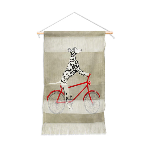 Coco de Paris Dalmatian on bicycle Wall Hanging Portrait