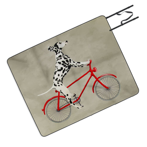 Coco de Paris Dalmatian on bicycle Picnic Blanket