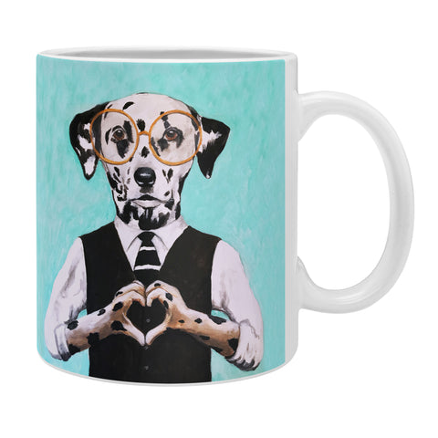 Coco de Paris Dalmatian with finger heart Coffee Mug