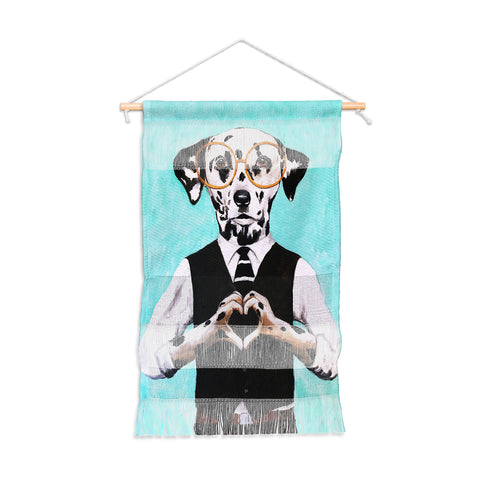 Coco de Paris Dalmatian with finger heart Wall Hanging Portrait