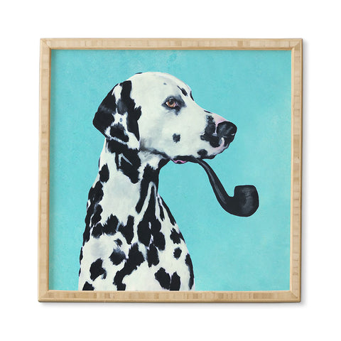 Coco de Paris Dalmatian with pipe Framed Wall Art