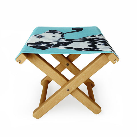 Coco de Paris Dalmatian with pipe Folding Stool