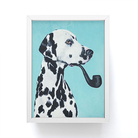 Coco de Paris Dalmatian with pipe Framed Mini Art Print