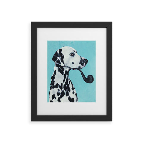 Coco de Paris Dalmatian with pipe Framed Art Print