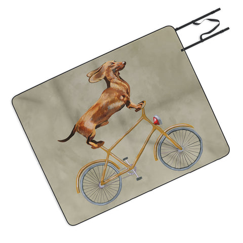 Coco de Paris Daschund on bicycle Picnic Blanket