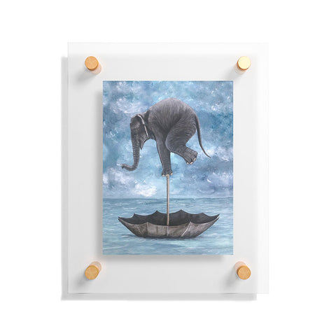 Coco de Paris Elephant in balance Floating Acrylic Print