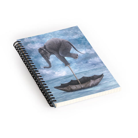 Coco de Paris Elephant in balance Spiral Notebook