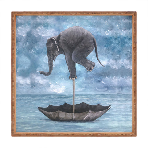 Coco de Paris Elephant in balance Square Tray