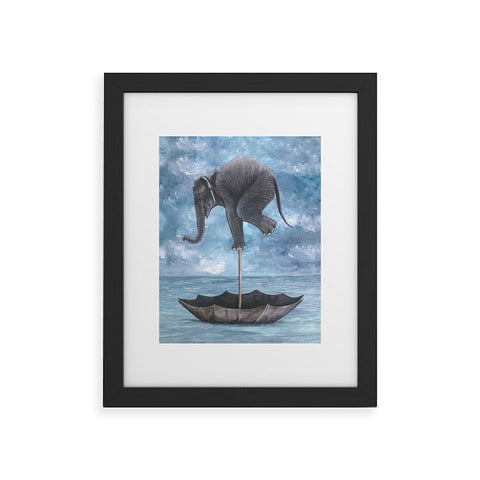 Coco de Paris Elephant in balance Framed Art Print