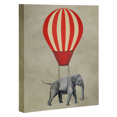 Coco de Paris Elephant with hot airballoon Art Canvas