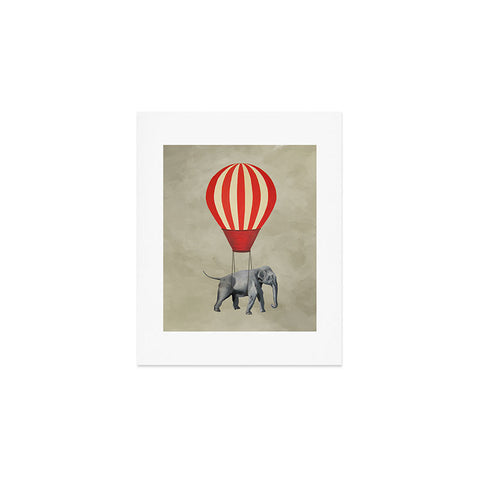 Coco de Paris Elephant with hot airballoon Art Print