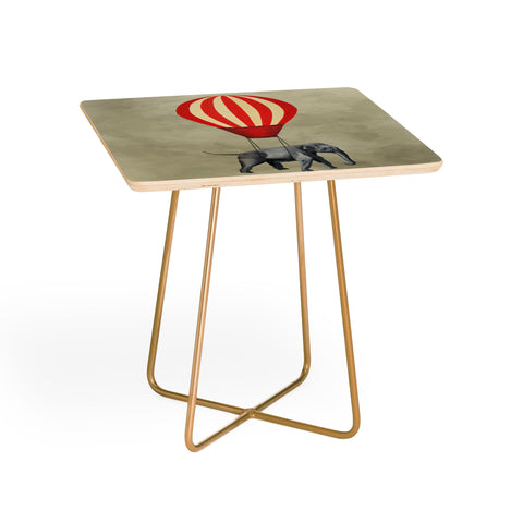Coco de Paris Elephant with hot airballoon Side Table
