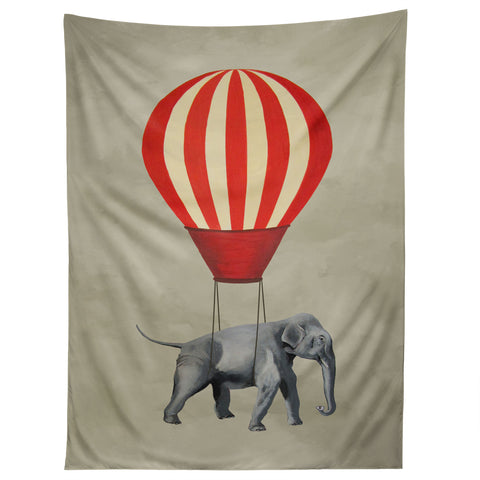 Coco de Paris Elephant with hot airballoon Tapestry
