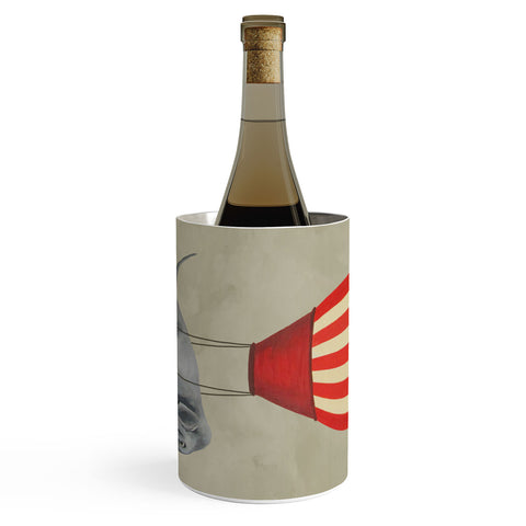 Coco de Paris Elephant with hot airballoon Wine Chiller
