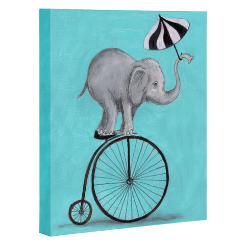 Coco de Paris Elephant with umbrella Art Canvas