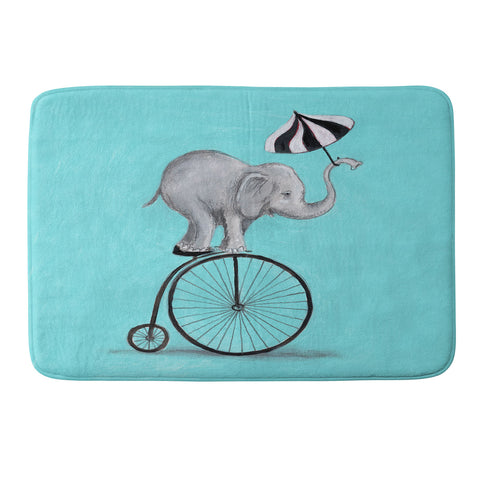 Coco de Paris Elephant with umbrella Memory Foam Bath Mat