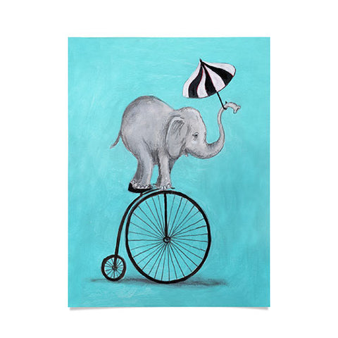Coco de Paris Elephant with umbrella Poster