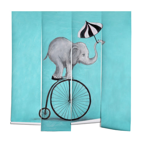 Coco de Paris Elephant with umbrella Wall Mural