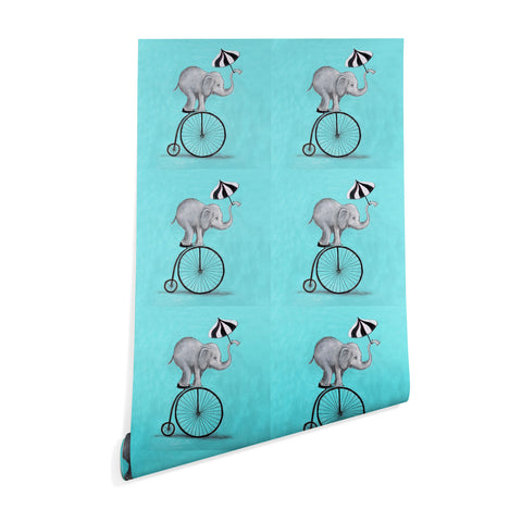Coco de Paris Elephant with umbrella Wallpaper