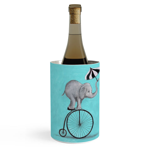Coco de Paris Elephant with umbrella Wine Chiller