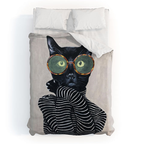 Coco de Paris Fashion cat Duvet Cover