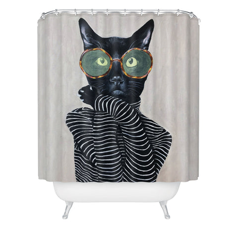 Coco de Paris Fashion cat Shower Curtain