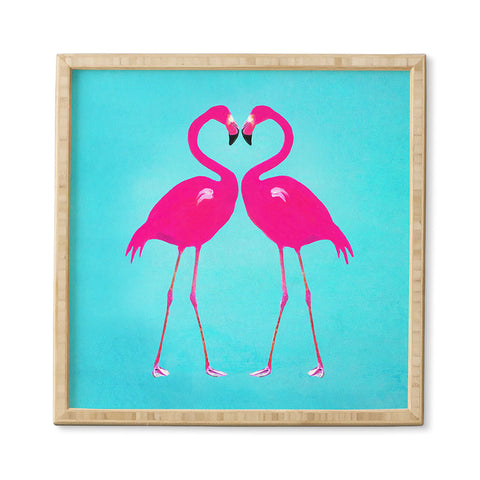 Coco de Paris Flamingo heart Framed Wall Art