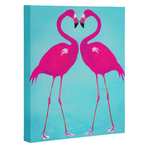 Coco de Paris Flamingo heart Art Canvas