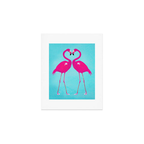 Coco de Paris Flamingo heart Art Print
