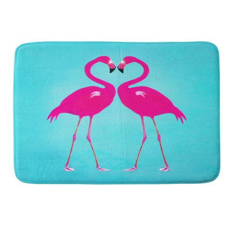 Coco de Paris Flamingo heart Memory Foam Bath Mat