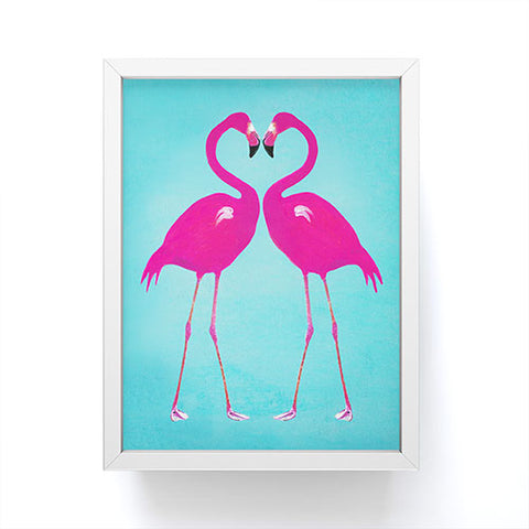 Coco de Paris Flamingo heart Framed Mini Art Print