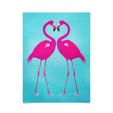 Coco de Paris Flamingo heart Poster