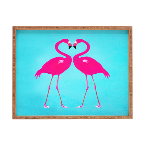 Coco de Paris Flamingo heart Rectangular Tray