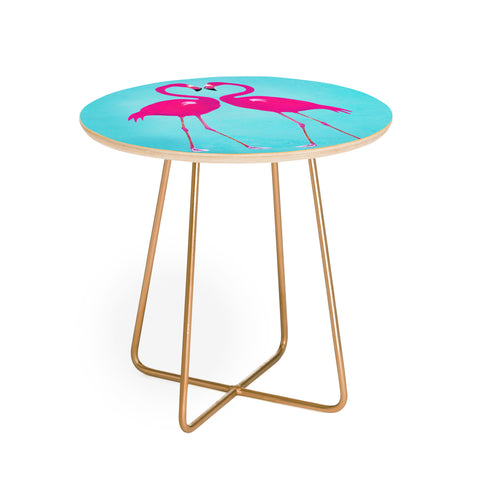 Coco de Paris Flamingo heart Round Side Table