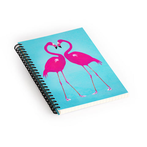 Coco de Paris Flamingo heart Spiral Notebook