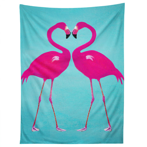 Coco de Paris Flamingo heart Tapestry