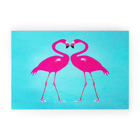 Coco de Paris Flamingo heart Welcome Mat