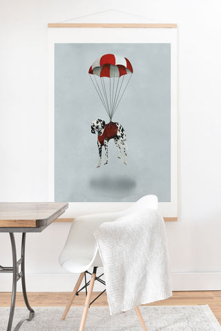 Coco de Paris Flying Dalmatian Art Print And Hanger