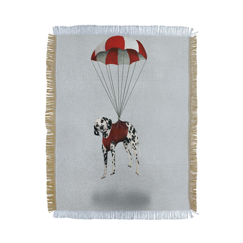 Coco de Paris Flying Dalmatian Throw Blanket