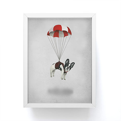 Coco de Paris Flying Frenchie Framed Mini Art Print