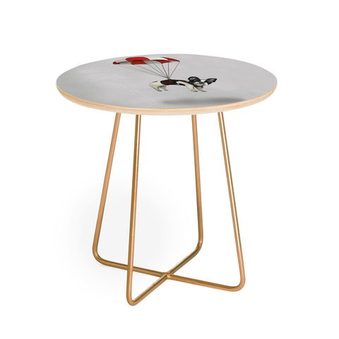 Coco de Paris Flying Frenchie Round Side Table