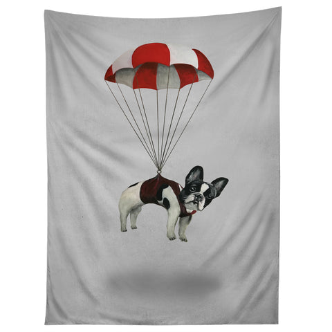 Coco de Paris Flying Frenchie Tapestry