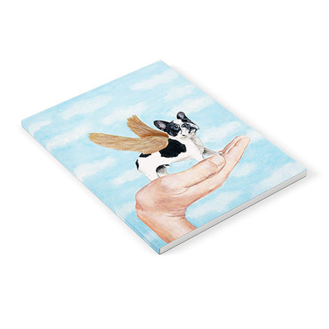 Coco de Paris Frenchie with golden wings Notebook