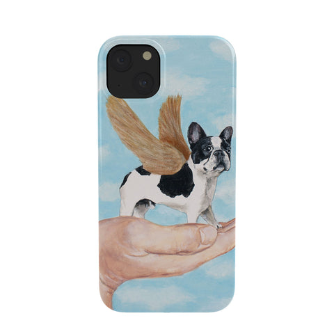 Coco de Paris Frenchie with golden wings Phone Case