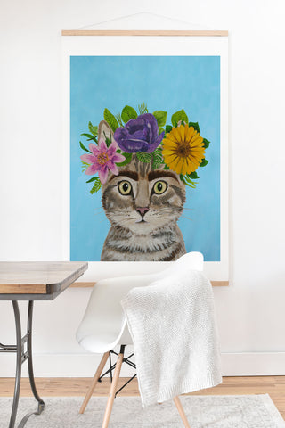 Coco de Paris Frida Kahlo Cat Art Print And Hanger