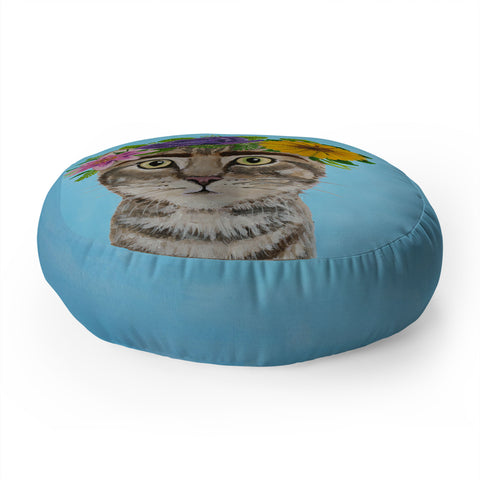 Coco de Paris Frida Kahlo Cat Floor Pillow Round