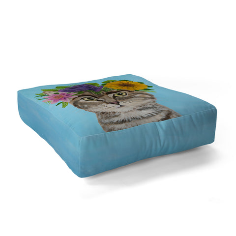 Coco de Paris Frida Kahlo Cat Floor Pillow Square